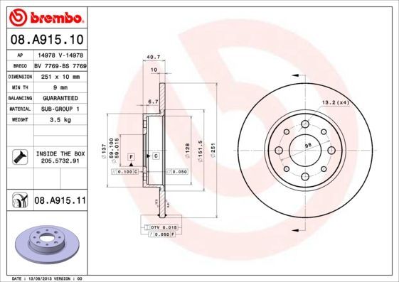 Brembo 08.A915.11
