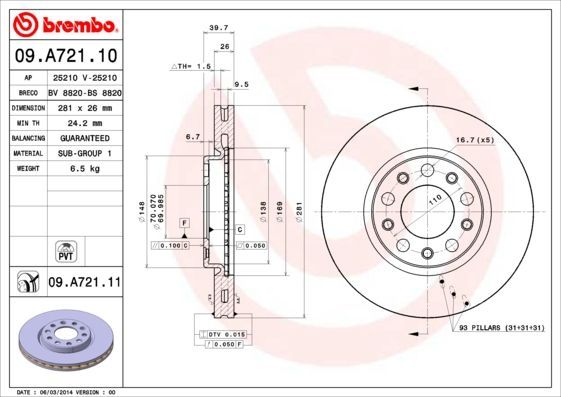 Brembo 09.A721.10