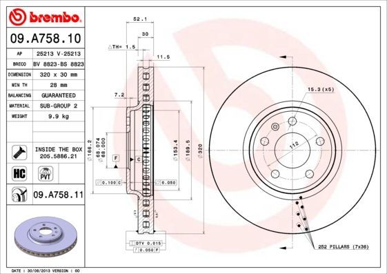 Brembo 09.A758.10