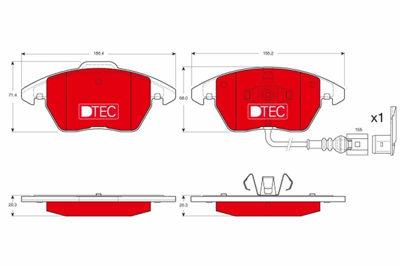 TRW GDB1550DTE - Brzdové platničky -