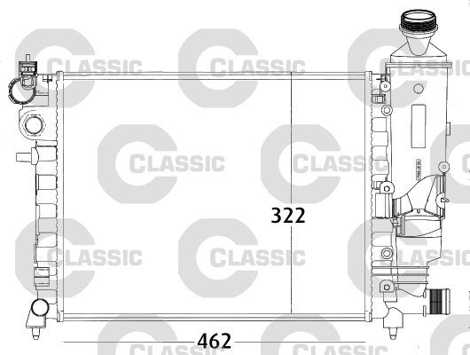 Valeo 231498 - Chladič vody -