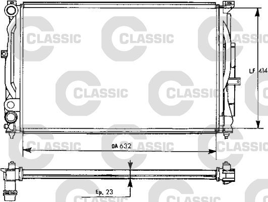 Valeo 231537 - Chladič vody -