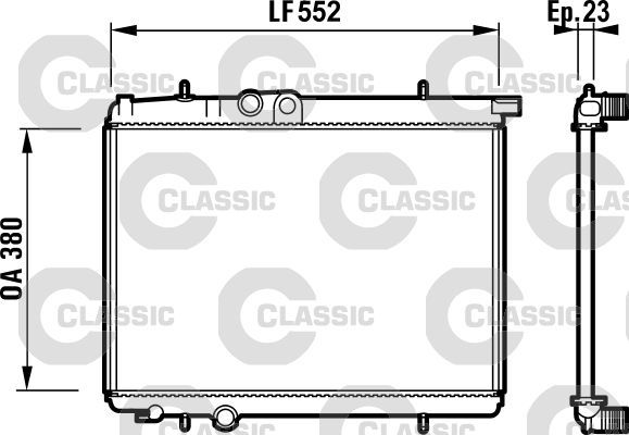 Valeo 232886 - Chladič vody -