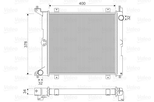 Valeo 731211 - Chladič vody -