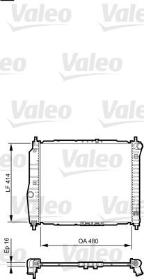 Valeo 735157 - Chladič vody -