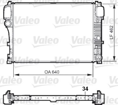 Valeo 735298 - Chladič vody -