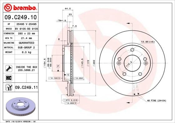Brembo 09.C249.11