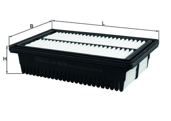 Knecht LX 4238 - Vzduchový filter -