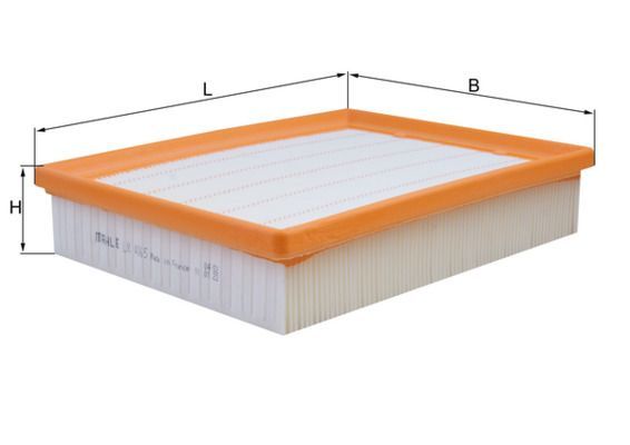 Knecht LX 4065 - Vzduchový filter -