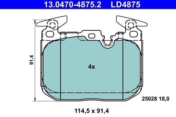 Ate 13.0470-5665.2 Set Blocks Brakes Disc Brakes - Best Price In