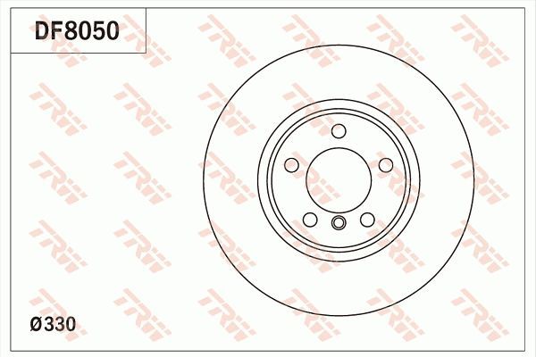 TRW DF8050 - Brzdový kotúč -