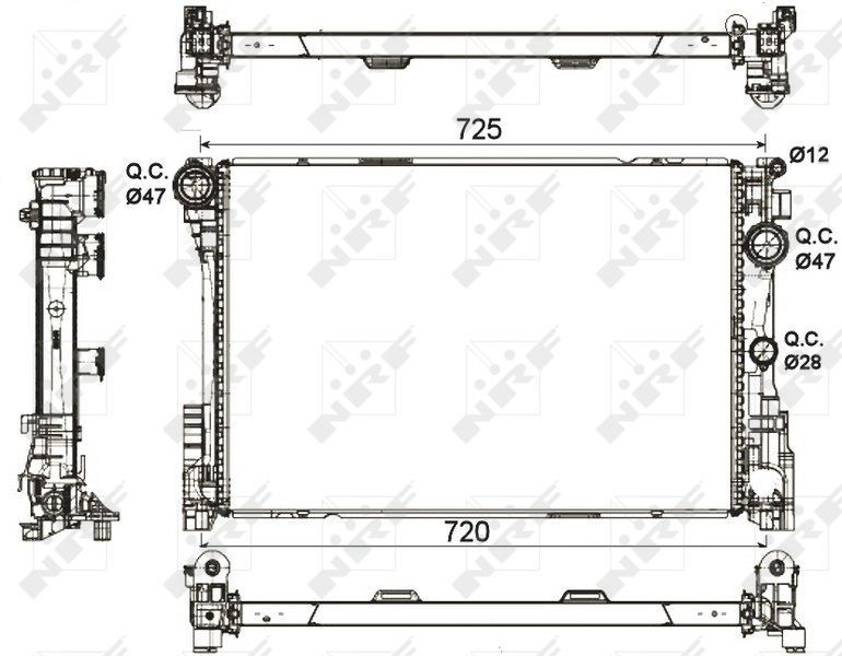 NRF 53113 - Chladič vody -