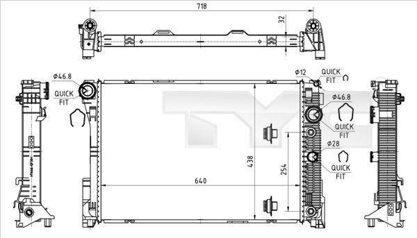 TYC 721-0018 - Chladič vody -