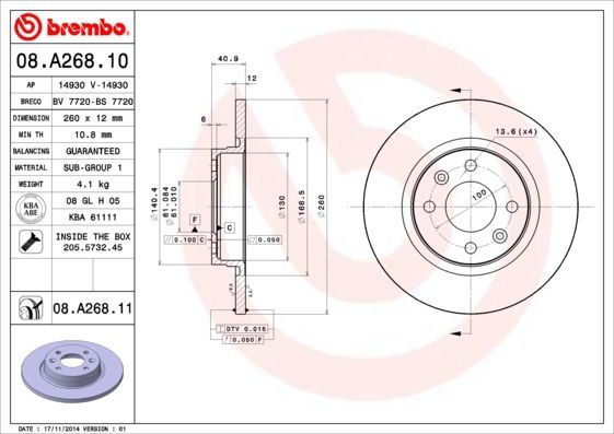 Brembo 08.A268.11