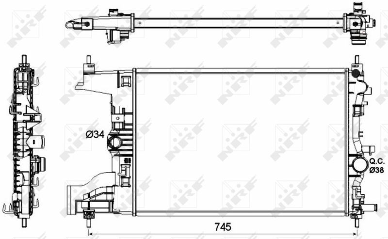 NRF 53148 - Chladič vody -