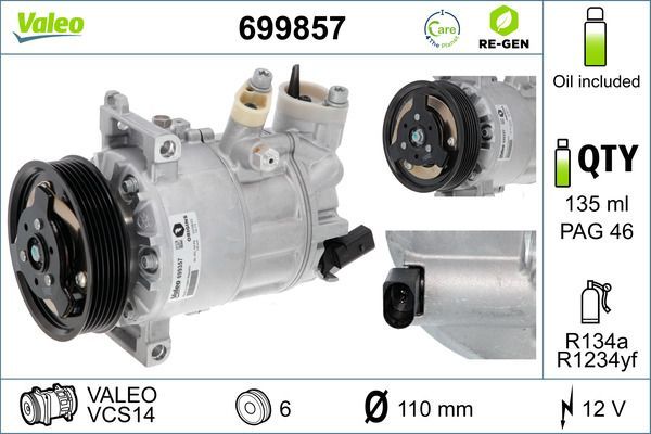 Valeo 699857 - Kompresor -