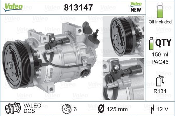 Valeo 813147 - Kompresor -
