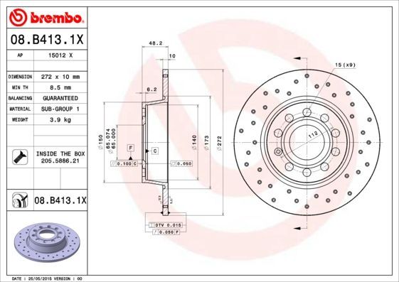 Brembo 08.B413.1X