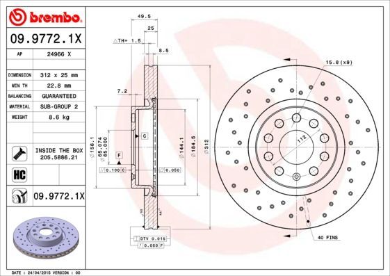 Brembo 09.9772.1X