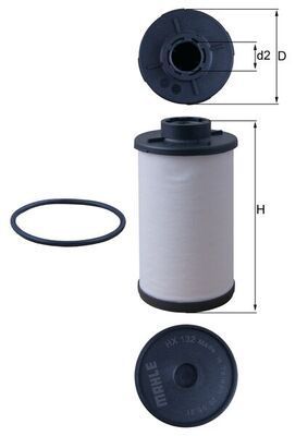 Knecht HX 132D - Hydraulický filter -