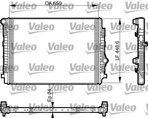 Valeo 735549 - Chladič vody -