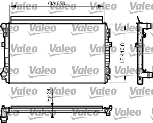 Valeo 735558 - Chladič vody -