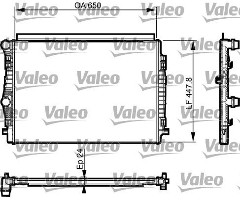 Valeo 735559 - Chladič vody -