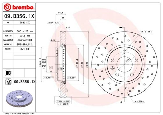 Brembo 09.B356.1X