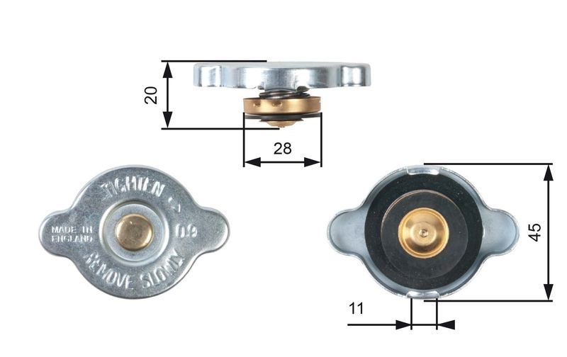 Gates RC124 - Uzatvárací kryt na chladič -