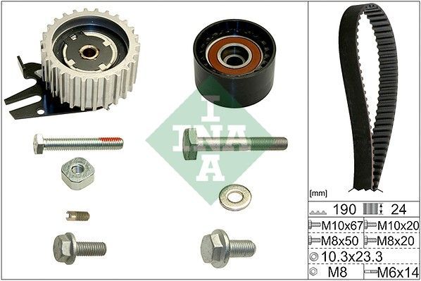 INA 530 0624 10 - Rozvodová sada -