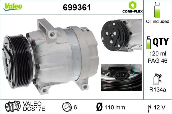 Valeo 699361 - Kompresor -