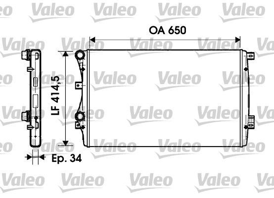 Valeo 732872 - Chladič vody -