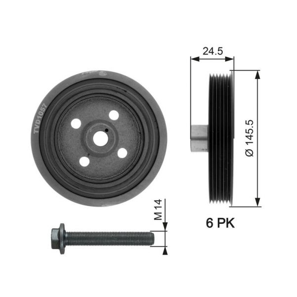 Gates TVD1057A -  -
