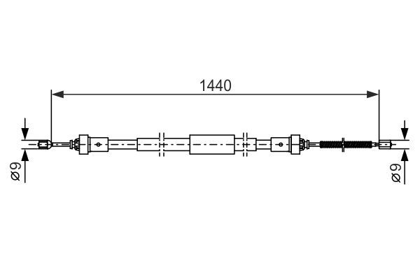 Bosch 1 987 482 383 - Brzdové lano -