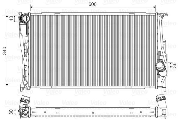 Valeo 735165 - Chladič vody -