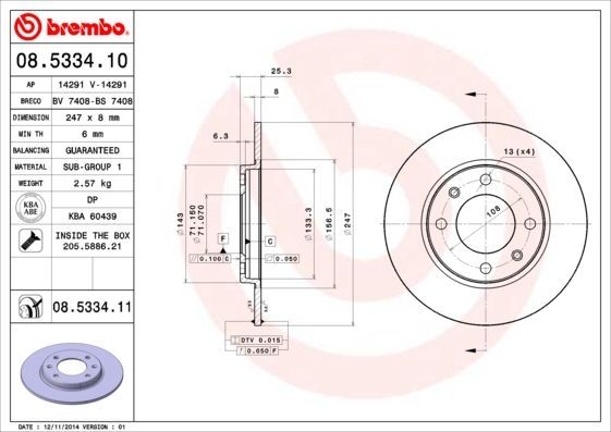 Brembo 08.5334.11