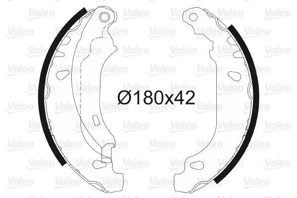 Valeo 562647 - Brzdové čeľuste -