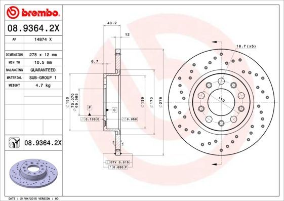 Brembo 08.9364.2X