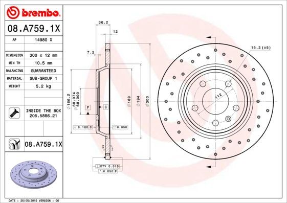 Brembo 08.A759.1X