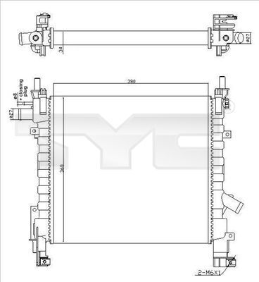 TYC 710-0055-R - Chladič vody -