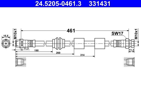 ATE 24.5205-0461.3