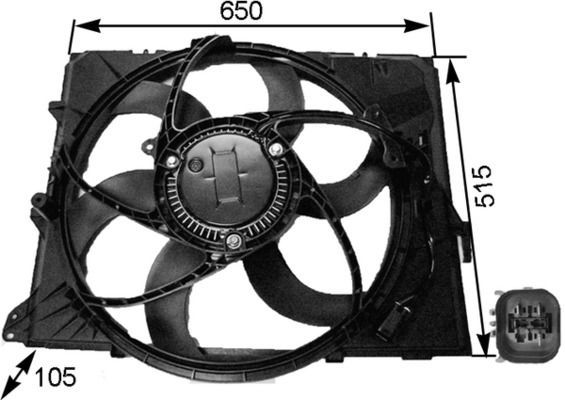 Mahle CFF 264 000S - Ventilátor motora -