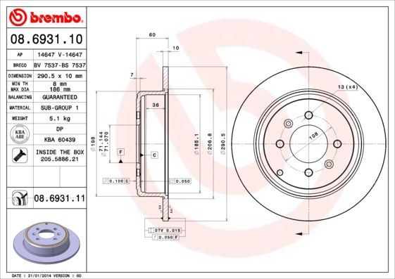 Brembo 08.6931.11