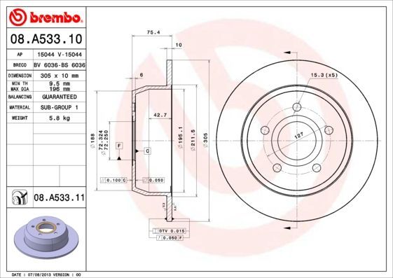 Brembo 08.A533.11