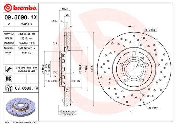 Brembo 09.8690.1X