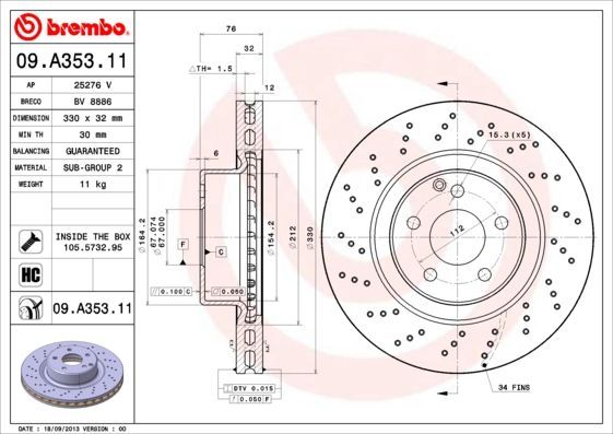 Brembo 09.A353.11