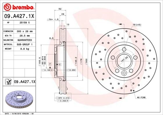 Brembo 09.A427.1X