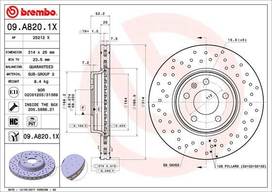 Brembo 09.A820.1X