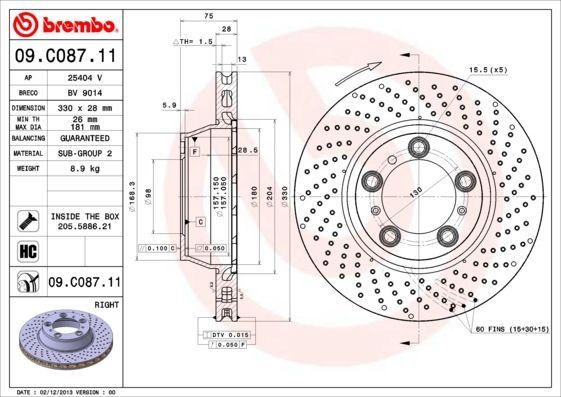 Brembo 09.C087.11