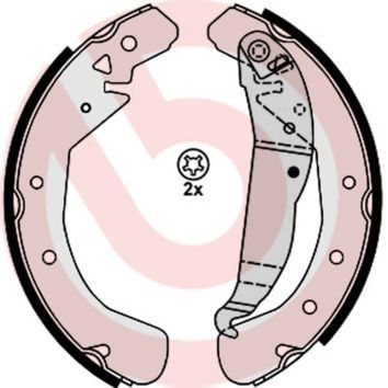 Brembo S 59 525 - Brzdové čeľuste -